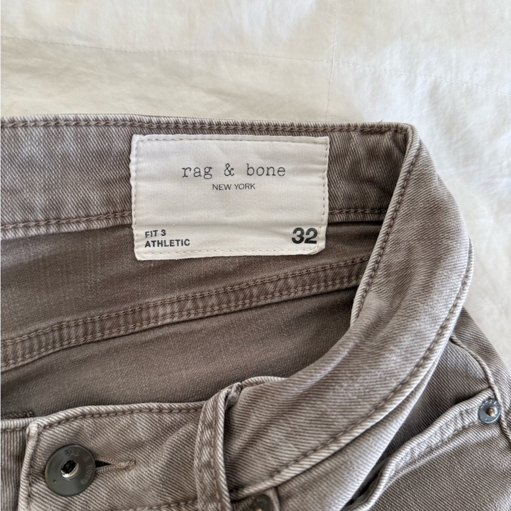 Rag & Bone Gray Athletic Fit Jeans